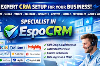 suite sugar vtiger dolibarr insightly apptivo nimble freshsales agile espocrm