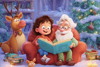 illustrate children book illustration, christian story book