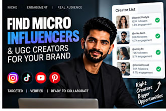 find micro influencers and ugc creators for your brand