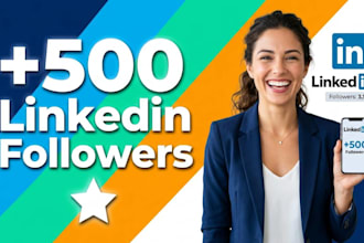 grow up 500 linkedin followers fast
