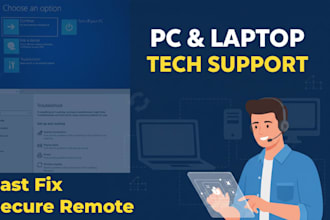 fix PC, laptop, and windows issues with remote technical support