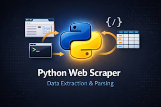 scrape websites and extract data using python