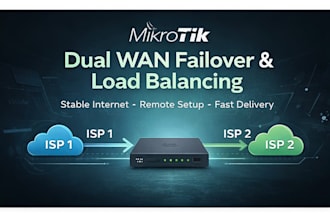 setup mikrotik dual wan failover and load balancing