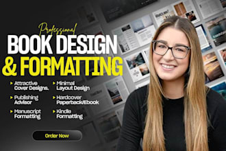 do KDP ebook paperback layout formatting interior design book editing book cover
