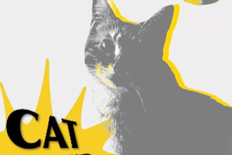 design a custom pop art poster in a modern graphic style