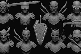 model 3d cosplay 3d armor model 3d helmet sculpt 3d mask cosplay helmet design
