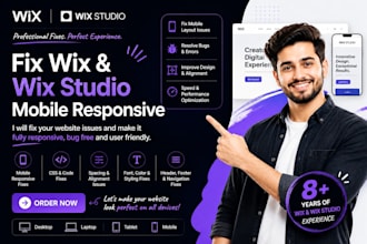 fix wix studio responsiveness bugs and mobile layout issues
