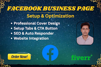 create setup and optimize a professional facebook business page