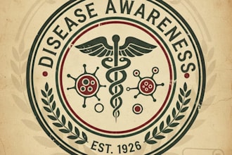 design a meaningful vintage disease awareness logo