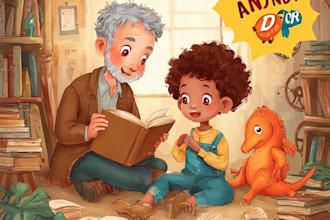 design children story book, child book illustration, picture book illustration