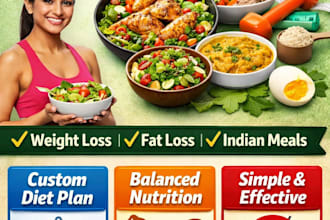 design a customized 1 month diet plan for weight loss
