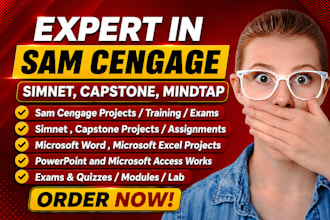 do sam cengage, simnet, capstone,mindtap works in ms excel, word, ppt,access