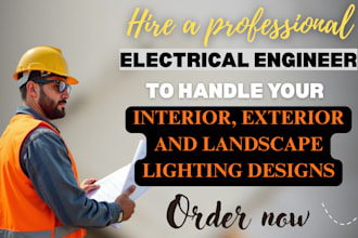 do professional outdoor and indoor lighting design for kitchen, living room etc