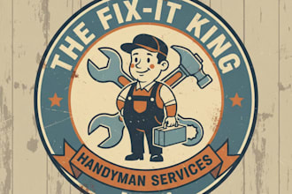 design a professional vintage handyman logo
