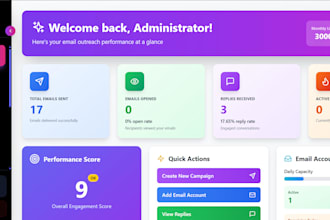 run email outreach with follow ups and tracking