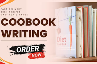 write, edit and format cookbooks for amazon KDP and print