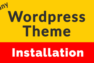 install wordpress theme just like a demo content