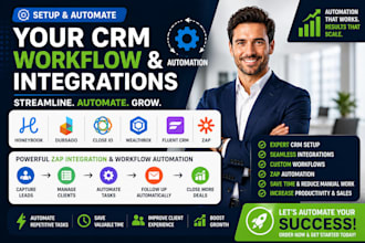 setup honeybook dubsado automation close io wealthbox fluent crm zap integration