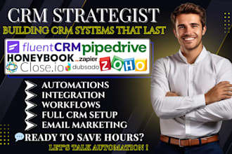 setup honeybook dubsado automation close io wealthbox fluent crm zap integration