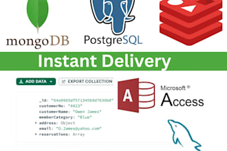 do database design, postgresql, erd, mongodb, nosql