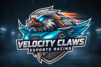 create high quality esport racing t shirt logo with unlimited revision