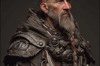 create high quality 3d character art, fantasy art, sci fi art, and concept art