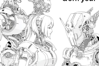 create your robot, mecha or futuristic concept characters