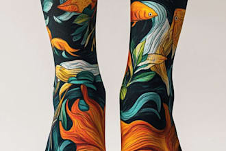 do unique socks design and custom socks design
