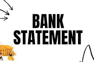 reconcile bank statement PDF to editable format
