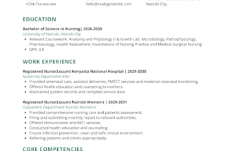 write a professional ats friendly CV and cover letter