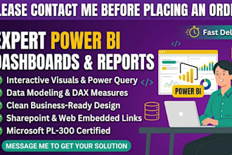 create interactive power bi dashboards and reports