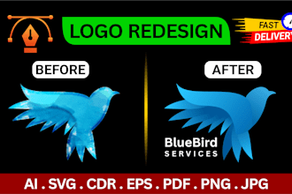 modify retrace edit rework enhance change and upgrade your logo or image
