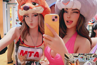 create custom fortnite style character and skin designs
