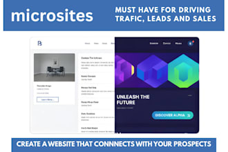 design creative landing page design for microsite event website UI UX design