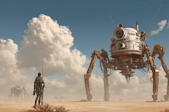 creative photorealistic science fiction illustration
