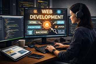 be your expert web developer for frontend and backend