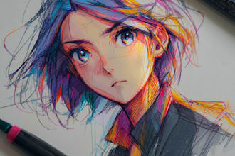 draw a unique anime artwork
