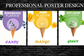 create stunning food promotional posters for restaurant marketing