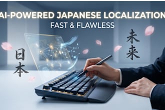 provide expert japanese localization and mtpe with ai speed