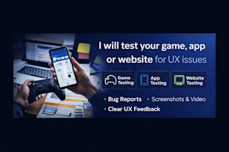 test your game, app or website for UX issues