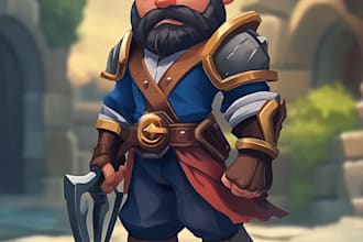 create 2d game character and sprite sheet animation