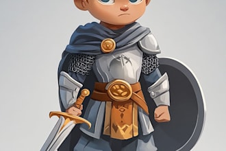 create 2d game character or 2d game character animation