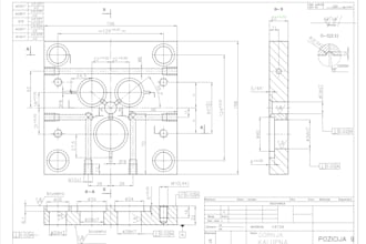 create precise 2d technical drawings for manufacturing