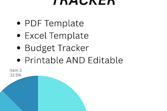 create a monthly expense tracker PDF and excel template