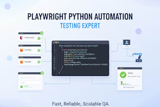 create playwright automation tests and framework using python