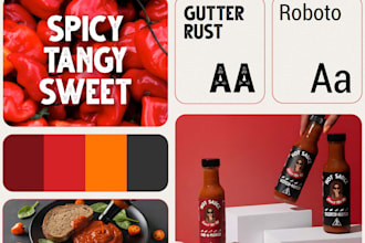 create a complete brand identity, logo and guides