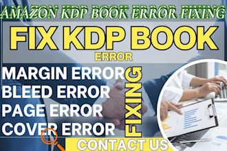 publish book on amazon kdp fix kdp book interior bleed, margin, book cover error