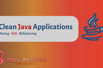create a java swing or javafx desktop application