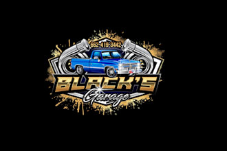create wonderful and excellent auto repair logo design