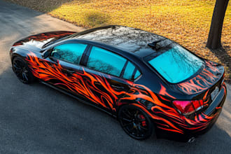 make eye catching your car and vehicle wrap design